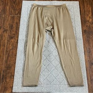 Vintage Peckham Thermal Pants Mens XL Brown Cold Weather Army Gen 3 Base Layer